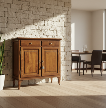 459 credenza 2 porte gamba sciabola